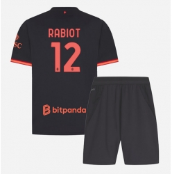 AC Milan Adrien Rabiot #12 3rd trikot Kinder 2026-27 Kurzarm (+ kurze hosen)