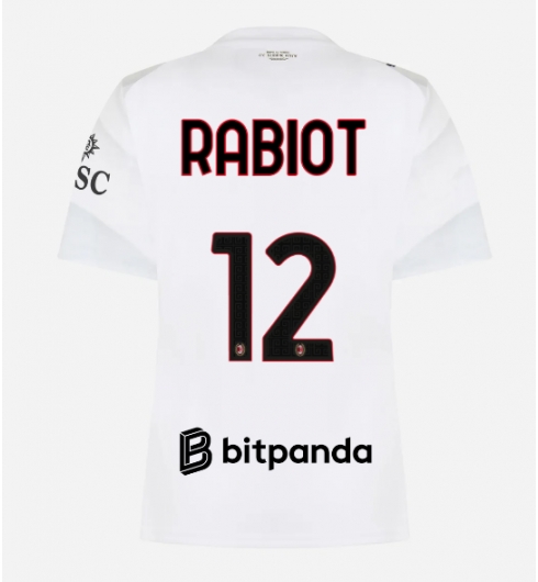 AC Milan Adrien Rabiot #12 Auswärtstrikot Frauen 2026-27 Kurzarm AC Milan Adrien Rabiot #12 Auswärtstrikot Frauen 2026-27 Kurzarm