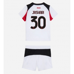 AC Milan Ardon Jashari #30 Auswärtstrikot Kinder 2025-26 Kurzarm (+ kurze hosen)