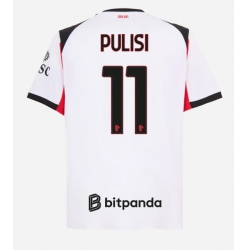 AC Milan Christian Pulisic #11 Auswärtstrikot 2025-26 Kurzarm