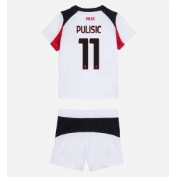 AC Milan Christian Pulisic #11 Auswärtstrikot Kinder 2025-26 Kurzarm (+ kurze hosen)