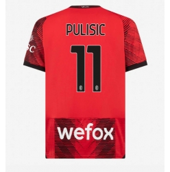 AC Milan Christian Pulisic #11 Heimtrikot 2023-24 Kurzarm