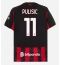 AC Milan Christian Pulisic #11 Heimtrikot 2025-26 Kurzarm AC Milan Christian Pulisic #11 Heimtrikot 2025-26 Kurzarm