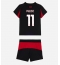 AC Milan Christian Pulisic #11 Heimtrikot Kinder 2025-26 Kurzarm (+ kurze hosen)