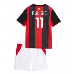 AC Milan Christian Pulisic #11 Heimtrikot Kinder 2026-27 Kurzarm (+ kurze hosen)
