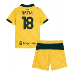 AC Milan Christopher Nkunku #18 3rd trikot Kinder 2025-26 Kurzarm (+ kurze hosen)