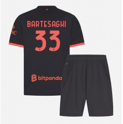 AC Milan Davide Bartesaghi #33 3rd trikot Kinder 2026-27 Kurzarm (+ kurze hosen)