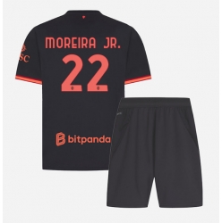 AC Milan Diego Moreira #22 3rd trikot Kinder 2026-27 Kurzarm (+ kurze hosen)