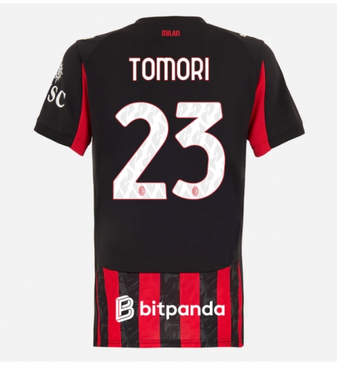 AC Milan Fikayo Tomori #23 Heimtrikot Frauen 2025-26 Kurzarm AC Milan Fikayo Tomori #23 Heimtrikot Frauen 2025-26 Kurzarm