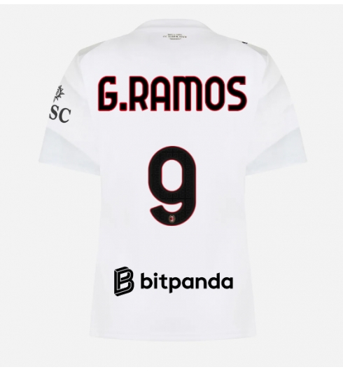 AC Milan Goncalo Ramos #9 Auswärtstrikot Frauen 2026-27 Kurzarm AC Milan Goncalo Ramos #9 Auswärtstrikot Frauen 2026-27 Kurzarm