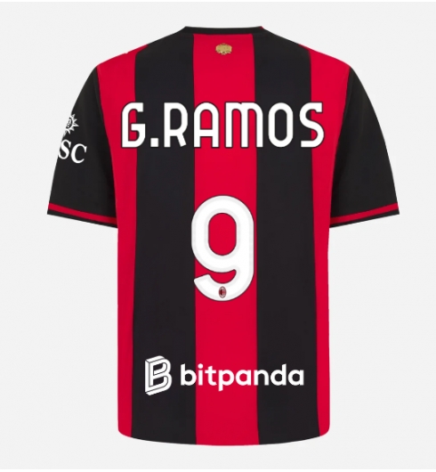 AC Milan Goncalo Ramos #9 Heimtrikot 2026-27 Kurzarm AC Milan Goncalo Ramos #9 Heimtrikot 2026-27 Kurzarm