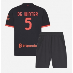 AC Milan Koni De Winter #5 3rd trikot Kinder 2026-27 Kurzarm (+ kurze hosen)
