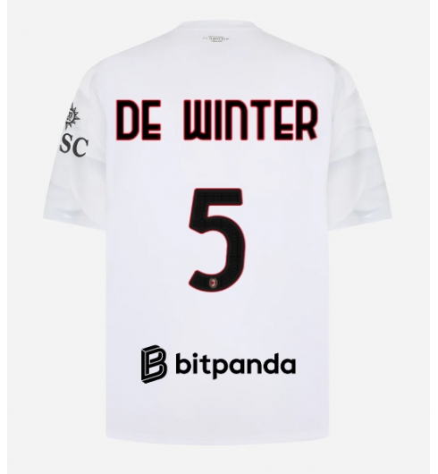 AC Milan Koni De Winter #5 Auswärtstrikot 2026-27 Kurzarm AC Milan Koni De Winter #5 Auswärtstrikot 2026-27 Kurzarm