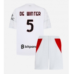 AC Milan Koni De Winter #5 Auswärtstrikot Kinder 2026-27 Kurzarm (+ kurze hosen)