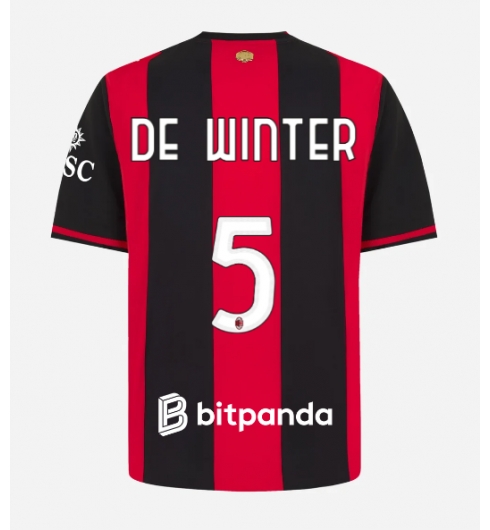 AC Milan Koni De Winter #5 Heimtrikot 2026-27 Kurzarm AC Milan Koni De Winter #5 Heimtrikot 2026-27 Kurzarm