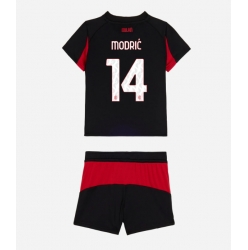 AC Milan Luka Modric #14 Heimtrikot Kinder 2025-26 Kurzarm (+ kurze hosen)