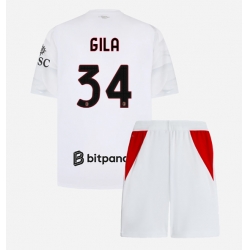 AC Milan Mario Gila #34 Auswärtstrikot Kinder 2026-27 Kurzarm (+ kurze hosen)