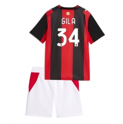 AC Milan Mario Gila #34 Heimtrikot Kinder 2026-27 Kurzarm (+ kurze hosen)
