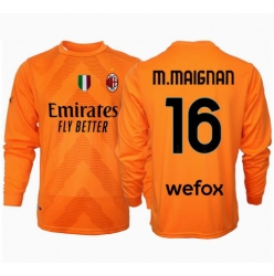 AC Milan Mike Maignan #16 Torwart Auswärtstrikot 2024-25 Langarm
