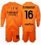 AC Milan Mike Maignan #16 Torwart Auswärtstrikot Kinder 2024-25 Langarm (+ kurze hosen)