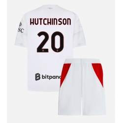 AC Milan Omari Hutchinson #20 Auswärtstrikot Kinder 2026-27 Kurzarm (+ kurze hosen)