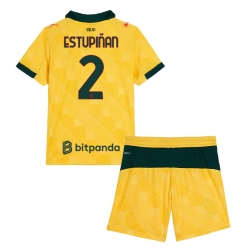 AC Milan Pervis Estupinan #2 3rd trikot Kinder 2025-26 Kurzarm (+ kurze hosen)