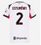 AC Milan Pervis Estupinan #2 Auswärtstrikot Frauen 2025-26 Kurzarm