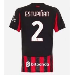 AC Milan Pervis Estupinan #2 Heimtrikot Frauen 2025-26 Kurzarm