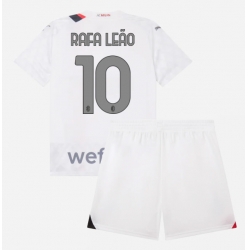 AC Milan Rafael Leao #10 Auswärtstrikot Kinder 2023-24 Kurzarm (+ kurze hosen)