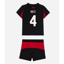 AC Milan Samuele Ricci #4 Heimtrikot Kinder 2025-26 Kurzarm (+ kurze hosen)