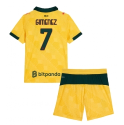 AC Milan Santiago Gimenez #7 3rd trikot Kinder 2025-26 Kurzarm (+ kurze hosen)