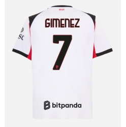 AC Milan Santiago Gimenez #7 Auswärtstrikot 2025-26 Kurzarm