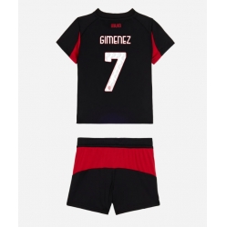 AC Milan Santiago Gimenez #7 Heimtrikot Kinder 2025-26 Kurzarm (+ kurze hosen)