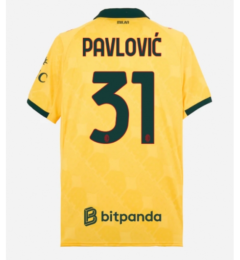 AC Milan Strahinja Pavlovic #31 3rd trikot 2025-26 Kurzarm AC Milan Strahinja Pavlovic #31 3rd trikot 2025-26 Kurzarm