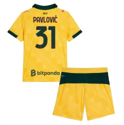 AC Milan Strahinja Pavlovic #31 3rd trikot Kinder 2025-26 Kurzarm (+ kurze hosen)