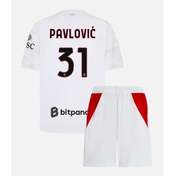AC Milan Strahinja Pavlovic #31 Auswärtstrikot Kinder 2026-27 Kurzarm (+ kurze hosen)