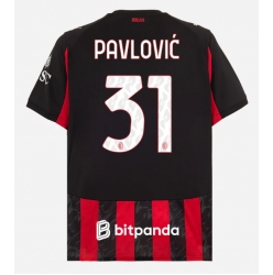 AC Milan Strahinja Pavlovic #31 Heimtrikot 2025-26 Kurzarm