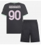 AC Milan Tammy Abraham #90 3rd trikot Kinder 2024-25 Kurzarm (+ kurze hosen)