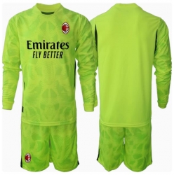 AC Milan Torwart 3rd trikot Kinder 2024-25 Langarm (+ kurze hosen)