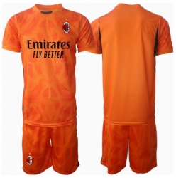 AC Milan Torwart Auswärtstrikot Kinder 2024-25 Kurzarm (+ kurze hosen)