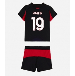 AC Milan Youssouf Fofana #19 Heimtrikot Kinder 2025-26 Kurzarm (+ kurze hosen)