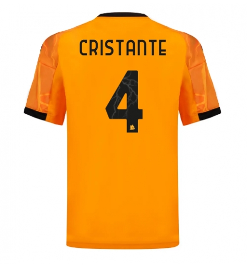 AS Roma Bryan Cristante #4 Auswärtstrikot 2025-26 Kurzarm AS Roma Bryan Cristante #4 Auswärtstrikot 2025-26 Kurzarm