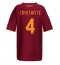 AS Roma Bryan Cristante #4 Heimtrikot Frauen 2025-26 Kurzarm AS Roma Bryan Cristante #4 Heimtrikot Frauen 2025-26 Kurzarm