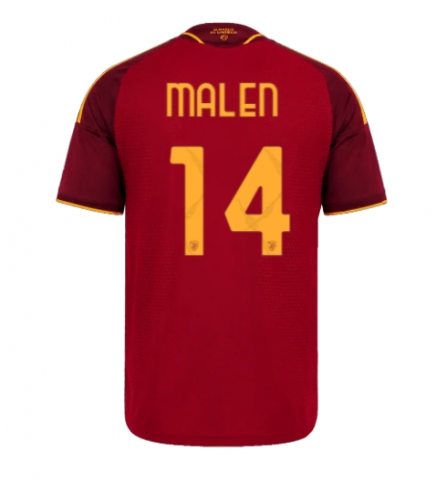 AS Roma Donyell Malen #14 Heimtrikot 2026-27 Kurzarm AS Roma Donyell Malen #14 Heimtrikot 2026-27 Kurzarm