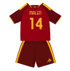 AS Roma Donyell Malen #14 Heimtrikot Kinder 2026-27 Kurzarm (+ kurze hosen)