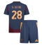 AS Roma Enzo Le Fee #28 3rd trikot Kinder 2024-25 Kurzarm (+ kurze hosen)