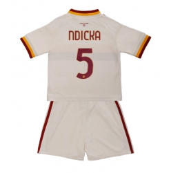 AS Roma Evan Ndicka #5 Auswärtstrikot Kinder 2026-27 Kurzarm (+ kurze hosen)