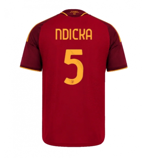 AS Roma Evan Ndicka #5 Heimtrikot 2026-27 Kurzarm AS Roma Evan Ndicka #5 Heimtrikot 2026-27 Kurzarm