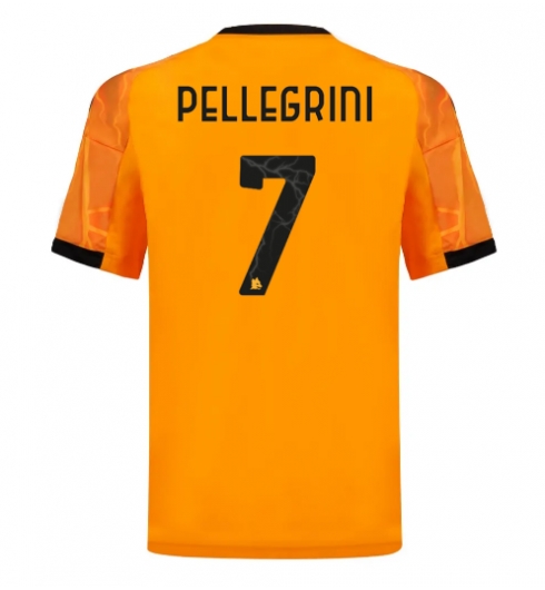 AS Roma Lorenzo Pellegrini #7 Auswärtstrikot 2025-26 Kurzarm AS Roma Lorenzo Pellegrini #7 Auswärtstrikot 2025-26 Kurzarm