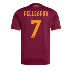AS Roma Lorenzo Pellegrini #7 Heimtrikot 2025-26 Kurzarm AS Roma Lorenzo Pellegrini #7 Heimtrikot 2025-26 Kurzarm